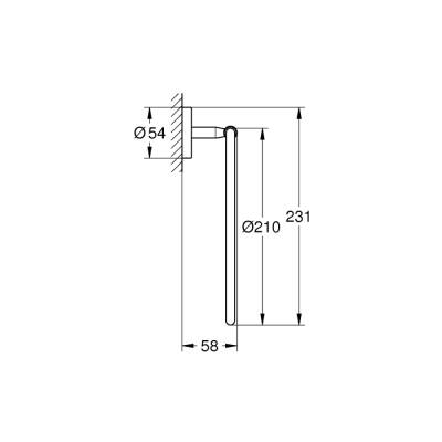 Grohe Baucosmopolitan Halka Havluluk - 40460001 - 2