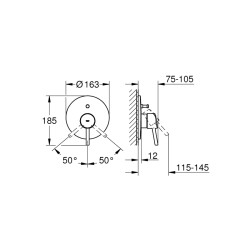 Grohe Concetto Ankastre BanyoDuş Bataryası - 19346001 - 2