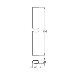 Grohe Rainshower Smartcontrol TadilatYenileme İçin Duş Sistemi Borusu - 48350000 - 2